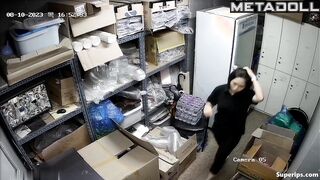 Korean waitress girls changing clothes