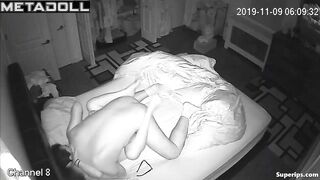 Busty brunette woman rides her husband