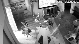 European married couple watches porn on TV