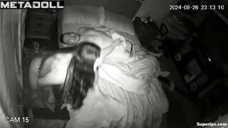 Petite poor woman rides her husband