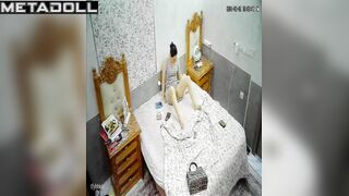 Chunky Russian brunette woman gets fucked in her sleep voyeur cam