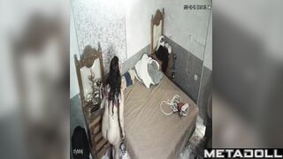Amazing Israeli newly married couple having sex in their messy room hidden IP camera