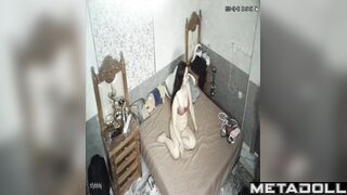 Amazing Israeli newly married couple having sex in their messy room hidden IP camera