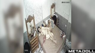 Amazing Israeli newly married couple having sex in their messy room hidden IP camera