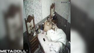 Chubby busty Swiss brunette woman pleases her husband voyeur cam