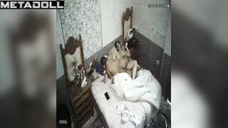 Chubby busty Swiss brunette woman pleases her husband voyeur cam