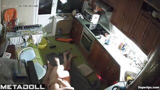 Ukrainian woman gets fucked in the kitchen