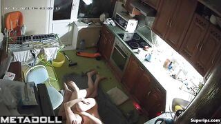 Ukrainian woman gets fucked in the kitchen