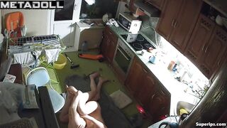 Ukrainian woman gets fucked in the kitchen