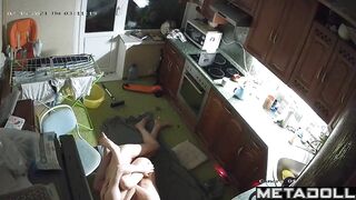 Ukrainian woman gets fucked in the kitchen