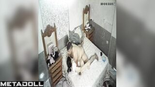 Chubby busty Norwegian brunette wife forces her husband to cum live HD