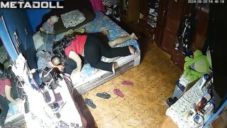 Young lovers having sex
