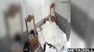 Real amateur couple fuck in their bedroom hidden IP camera