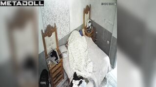 Real amateur couple fuck in their bedroom hidden IP camera
