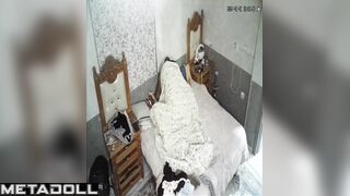 Real amateur couple fuck in their bedroom hidden IP camera