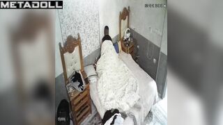 Real amateur couple fuck in their bedroom hidden IP camera