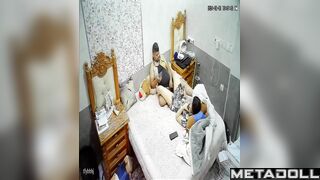 Amazing Estonian married coiple having sex in their bedroom spy cam record