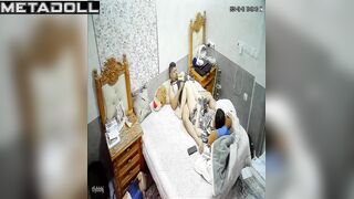 Amazing Estonian married coiple having sex in their bedroom spy cam record