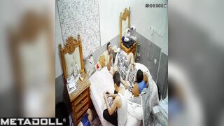 Amazing Estonian married coiple having sex in their bedroom spy cam record