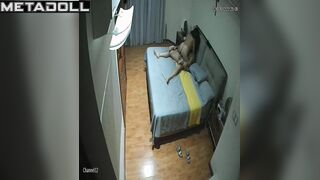 Chunky Welsh brunette woman rides her boyfriend hidden cam