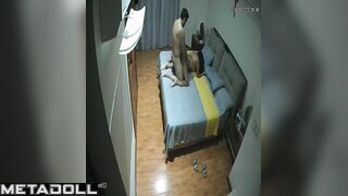 Chunky Welsh brunette woman rides her boyfriend hidden cam