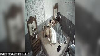Sweet Russian brunette mom fucks with her boss hidden IP camera