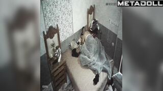 Sweet Russian brunette mom fucks with her boss hidden IP camera