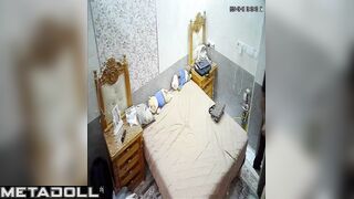 Romanian married coiple fuck brutally in their bed hidden IP cam