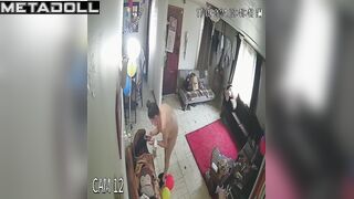 Tanned Belgian brunette doctor gets dressed in the bedroom