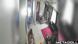 Tanned Belgian brunette doctor gets dressed in the bedroom