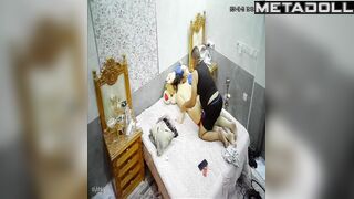 Tattooed Swedish brunette mature mom forces her husband to cum online
