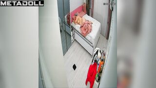 Mature couple having sex hard in their bed hidden IP camera