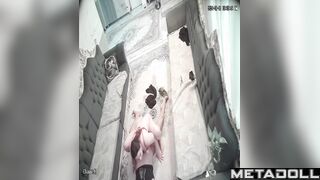 Georgeouse Australian brunette wife gives her husband a handjob spy cam
