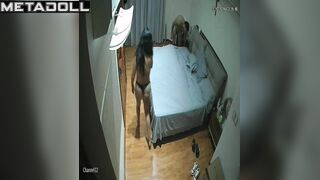 Cheating French brunette mother rides her husband