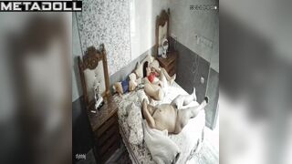 Amazing Finnish couple having sex in their bedroom hidden IP cam