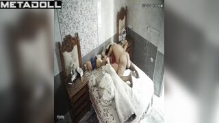 Amazing Finnish couple having sex in their bedroom hidden IP cam