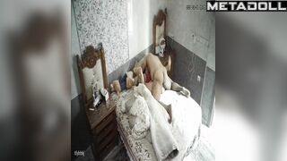 Amazing Finnish couple having sex in their bedroom hidden IP cam