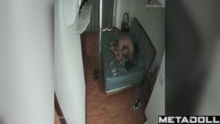Tanned Canadian brunette MILF used to sex hidden cam