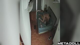 Tanned Canadian brunette MILF used to sex hidden cam