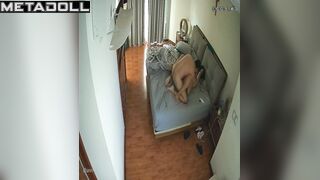 Amazing American married coiple fuck brutally in their bed leaked record