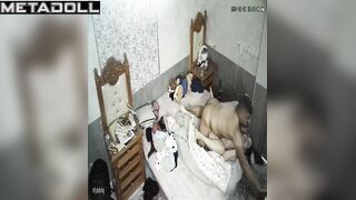 Innocent Greek brunette mother fucks her husband wildly hidden IP cam