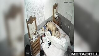 Innocent Greek brunette mother fucks her husband wildly hidden IP cam