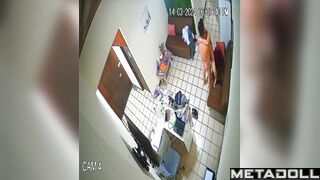 Tattooed Welsh brunette wife fucked hard in Morning hidden camera