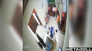 Tattooed Welsh brunette wife fucked hard in Morning hidden camera