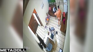 Tattooed Welsh brunette wife fucked hard in Morning hidden camera
