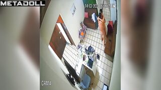 Tattooed Welsh brunette wife fucked hard in Morning hidden camera