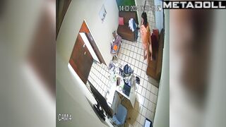 Tattooed Welsh brunette wife fucked hard in Morning hidden camera