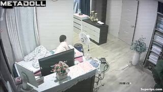 Busty Korean granny sleeps naked