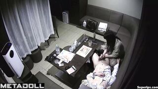 Korean coworkers fuck in a bar