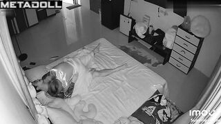 Asian wife gets fucked asleep in her bed